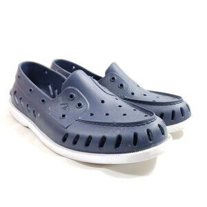 Sperry Mens Blue Slip-On Rubber Loafers Mens 10 Women's 12